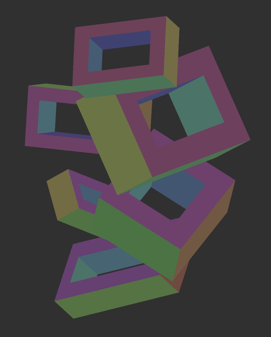 Colored mask used in the plot of tumbling cubic shapes.