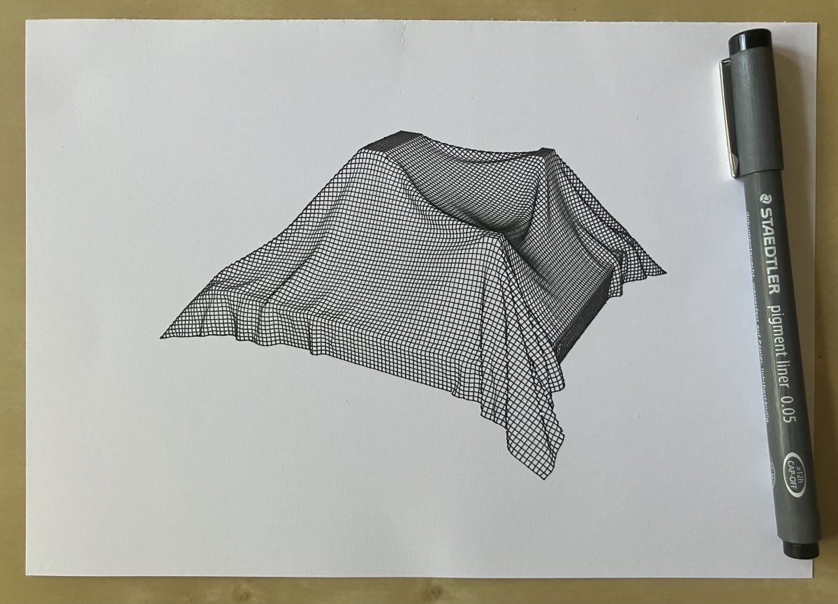 A veil hiding something. We'll never find out what.